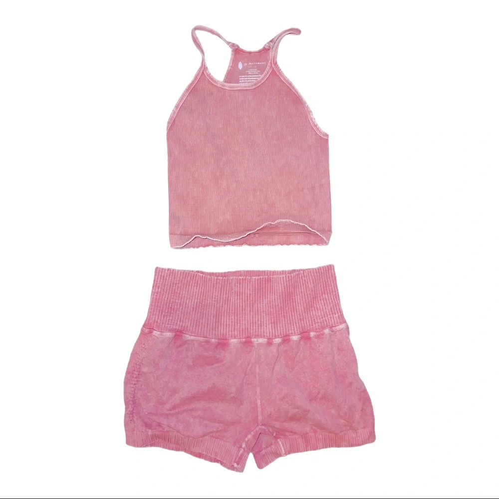 NEW Free People Movement Happiness Top & Good Karma Shorts set - Picture 2 of 3